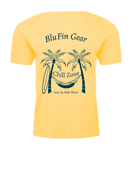 Chill Zone Unisex Lightweight Breathable Every-Day Wearable Comfort T-Shirt Adventure-ready Polyester Cotton Blend Jersey